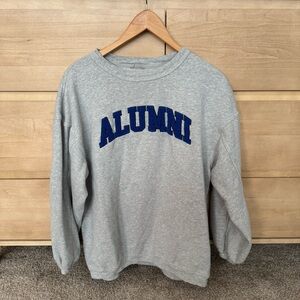 Aerie Gray Crewneck Alumni Sweater Size XXS
